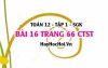 Bài 16 trang 66 Toán 12 tập 1 Chân trời sáng tạo